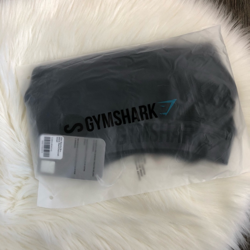 NWT Gymshark Flex Sports Bra Black Marl - Picture 2 of 4